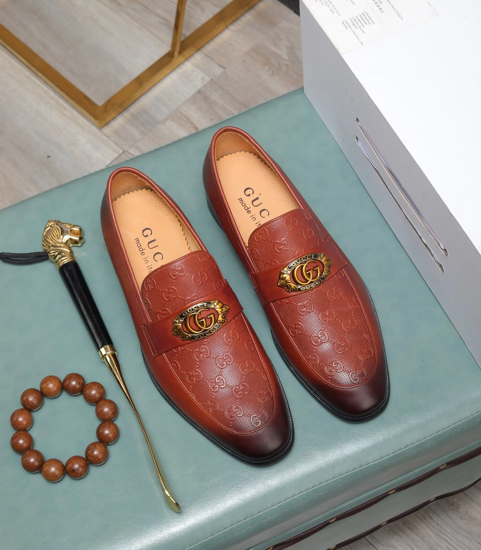 Men's shoes💰540📛📛Original (water-dyed cowhide) Gucci GUCCI official website formal shoes🌀 Italian🇮🇹imported cowhide➕top imported water-dyed cowhide lining💋Finely handmade original bottom, the real thing looks better when photographed in person Standard size 38-44